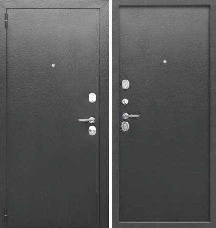 Металлическая дверь 7,5 см Гарда Серебро металл/металл Металлическая дверь 7,5 см Гарда Серебро металл/металл