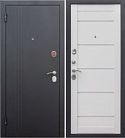 Входная дверь в квартиру 7,5 см Нью-Йорк МДФ Ясень белый эмаль Царга