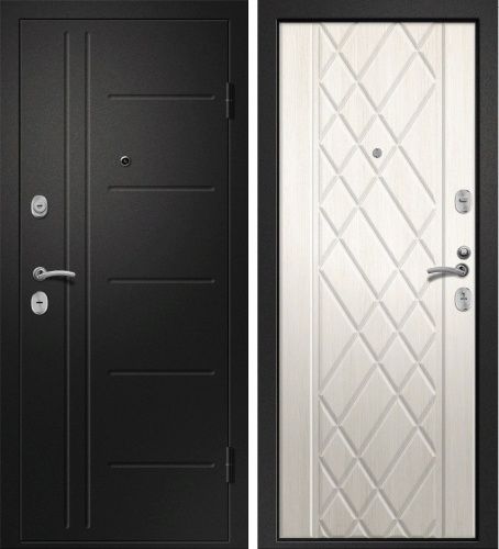 Медея-311 МДФ Дуб молочный №161 Сатин чёрный Медея-311 МДФ Дуб молочный №161 Сатин чёрный