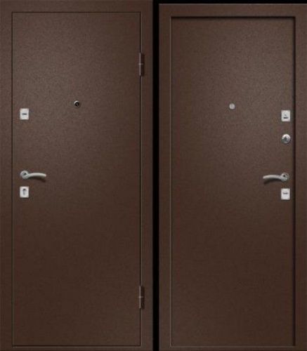 Входная дверь металлическая Ника-101 Антик-медь в дом Входная дверь металлическая Ника-101 Антик-медь в дом