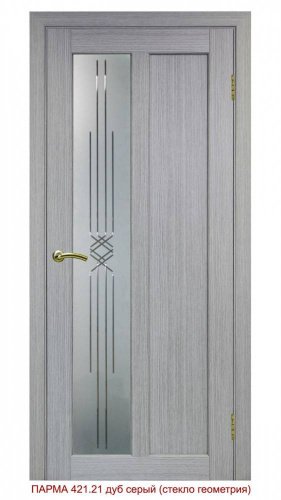 - Optima Porte Парма 421.21 Экошпон со стеклом фото 4 - Optima Porte Парма 421.21 Экошпон со стеклом фото 4