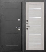 Дверь с терморазрывом 11 см ISOTERMA Серебро Лиственница беж Царга