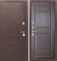 Металлическая дверь 10 см Троя медный антик Венге
