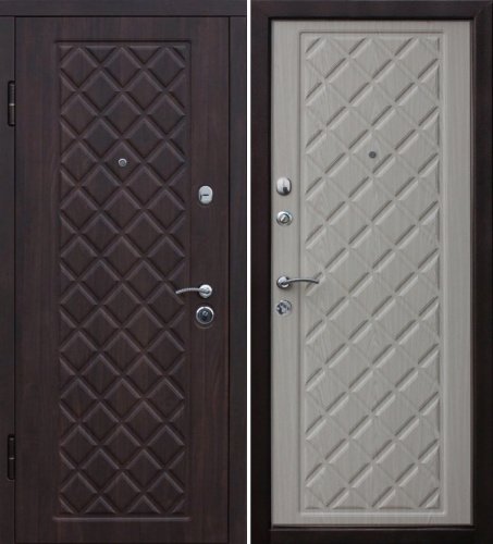 Входная дверь в квартиру Kamelot МДФ Беленый дуб