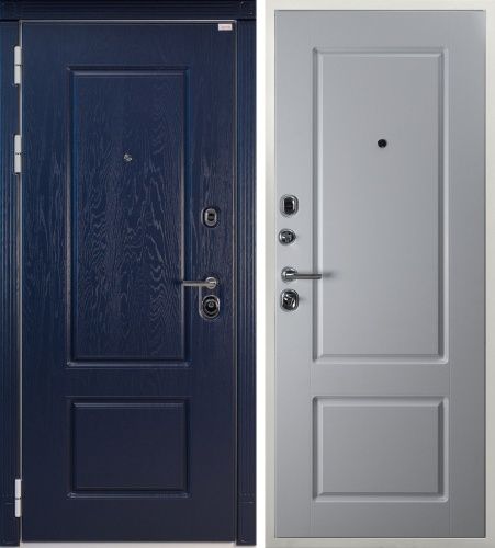 Входная дверь СТР-23 Альберо ноче/Белая шагрень-Белый софт Входная дверь СТР-23 Альберо ноче/Белая шагрень-Белый софт