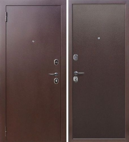Металлическая дверь ТАЙГА 7 см медный антик металл/металл Металлическая дверь ТАЙГА 7 см медный антик металл/металл