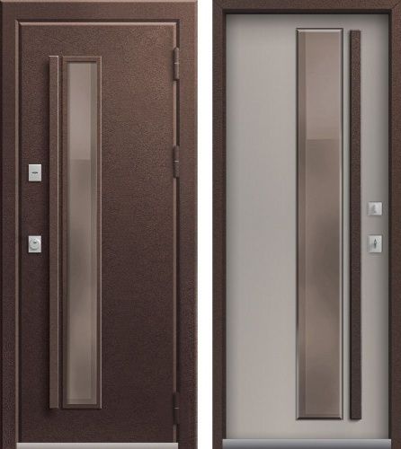 Центурион Т-4-2025 PREMIUM Шоколад муар-Кашемир грей (цвет стекла Bronze)