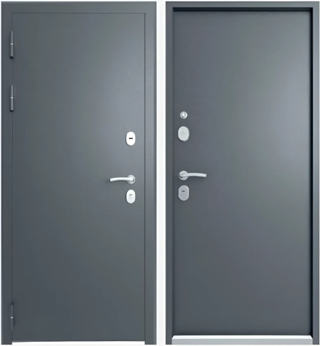 Дверь стальная Эталон Термо-1 Серый муар-Серый муар