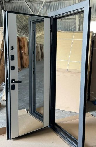 Входная дверь Феррони 9 см Серебро Зеркало Эмалит белый фото 5 Входная дверь Феррони 9 см Серебро Зеркало Эмалит белый фото 5