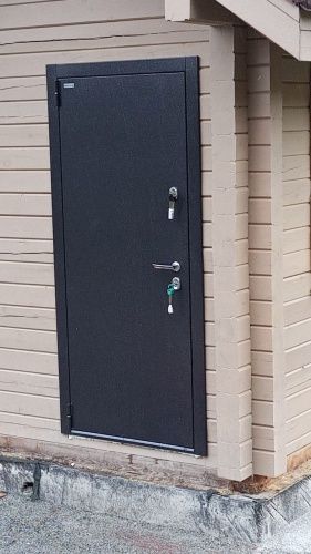 Входная термодверь Snegir PRO Букле коричневый - Бьянко S60-L1 с двойным листом металла фото 9 Входная термодверь Snegir PRO Букле коричневый - Бьянко S60-L1 с двойным листом металла фото 9