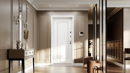 Входная дверь с термокомпозитом Snegir Arctic Букле коричневый - Крема SA-L2 фото 4