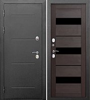 Дверь с терморазрывом 11 см ISOTERMA Серебро Темный кипарис Царга