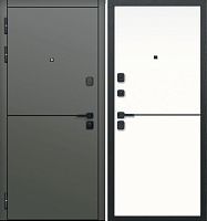 9 см Молдинг МДФ Сатин коричневый - Эмалит белый