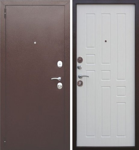 Входная дверь в квартиру Гарда МДФ Белый ясень 8мм. Входная дверь в квартиру Гарда МДФ Белый ясень 8мм.