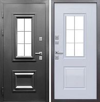 11 см Протерма 3D Стеклопакет Букле графит Белая матовая