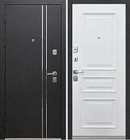 Люксор 2мм  Букле антрацит - Велюр белый софт с багетом