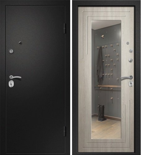 Аризона-222 Сатин черный - Филадельфия крем (зеркало) фото 2 Аризона-222 Сатин черный - Филадельфия крем (зеркало) фото 2