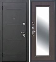 Входная дверь 7,5 см Гарда Серебро Зеркало Фацет МДФ Венге