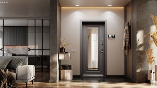 Входная дверь с термокомпозитом Snegir Arctic Букле коричневый - Крема SA-L2 фото 3