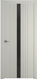 Albero Геометрия-8 с магнитной защелкой, ширина полотна 600мм, цвет Латте, Стекло черное