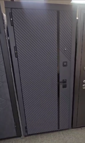 (ВИДЕО) Модерн Черный Муар МДФ Графит - Ясень серый эмаль