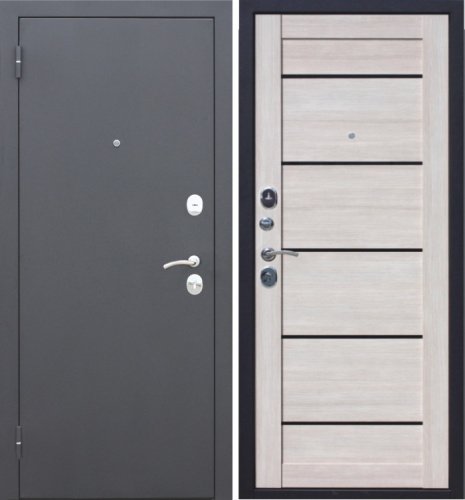 Гарда муар Лиственница мокко Царга (узкие стекла)