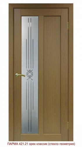 - Optima Porte Парма 421.21 Экошпон со стеклом фото 2 - Optima Porte Парма 421.21 Экошпон со стеклом фото 2