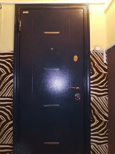 Входная дверь в квартиру Delta-112 синий букле DL-1 МДФ Wood Brown DC-1W фото 3 Входная дверь в квартиру Delta-112 синий букле DL-1 МДФ Wood Brown DC-1W фото 3