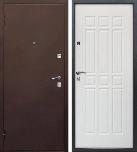 Дверь входная Сопрано МДФ Дуб молочный