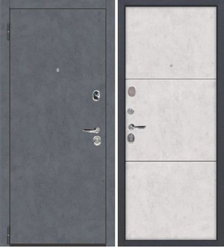Дверь металлическая Монтана Бетон Снежный Дверь металлическая Монтана Бетон Снежный