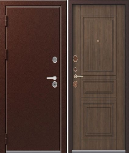 Дверь в частный дом Эталон Т-4 Медь / Миндаль Дверь в частный дом Эталон Т-4 Медь / Миндаль