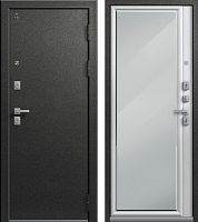 Центурион ЛЮКС-1-2025 Графит муар - Кашемир белый (зеркало)